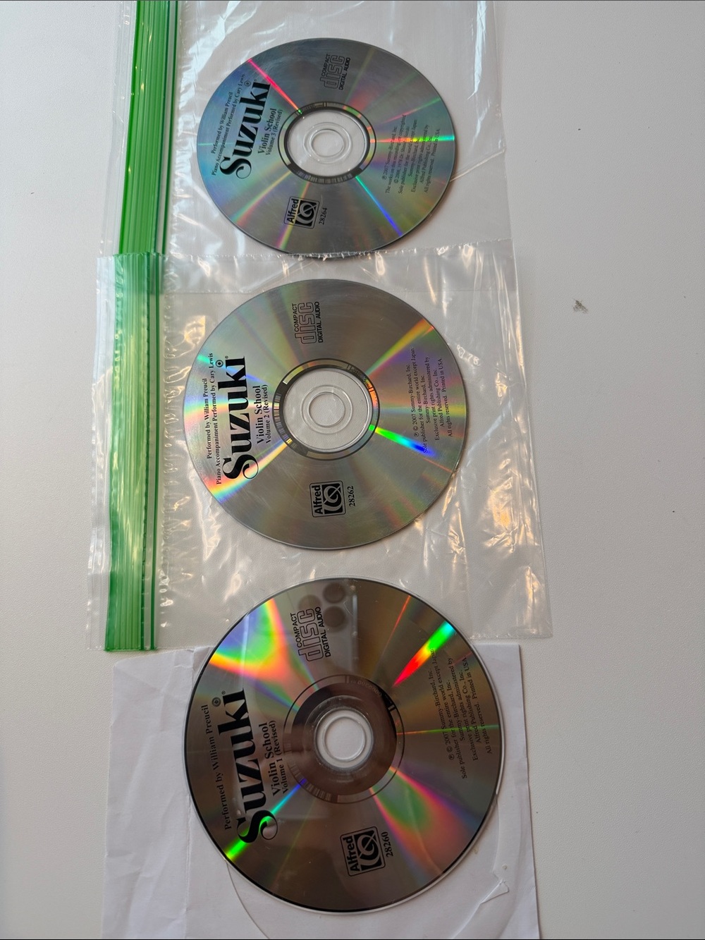 Suzuki Violin Method CD’s Volume 1-3 NO CASES